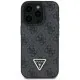 Husa pentru iPhone 16 Pro Max - Guess Leather 4G Triangle Strass (GUHCP16XP4TDPK) - Black Husa pentru iPhone 16 Pro Max - Guess Leather 4G Triangle Strass (GUHCP16XP4TDPK) - Black