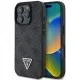 Husa pentru iPhone 16 Pro Max - Guess Leather 4G Triangle Strass (GUHCP16XP4TDPK) - Black Husa pentru iPhone 16 Pro Max - Guess Leather 4G Triangle Strass (GUHCP16XP4TDPK) - Black