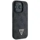 Husa pentru iPhone 16 Pro Max - Guess Leather 4G Triangle Strass (GUHCP16XP4TDPK) - Black Husa pentru iPhone 16 Pro Max - Guess Leather 4G Triangle Strass (GUHCP16XP4TDPK) - Black