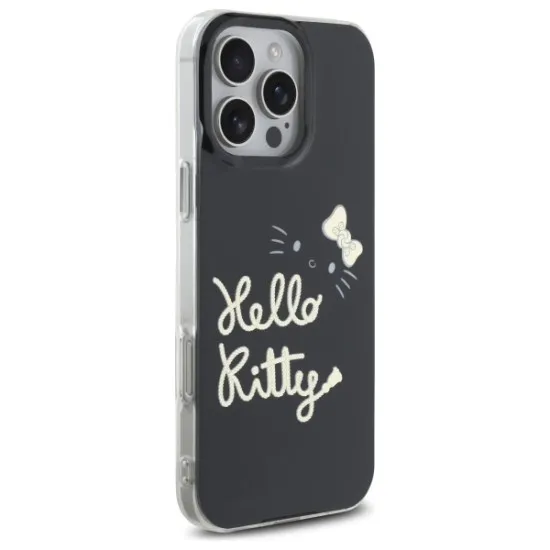 Husa pentru iPhone 16 Pro Max - Hello Kitty Hardcase IML Golden Diva MagSafe (HKHMP16XHGDIK) - Black Husa pentru iPhone 16 Pro Max - Hello Kitty Hardcase IML Golden Diva MagSafe (HKHMP16XHGDIK) - Black