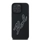 Husa pentru iPhone 16 Pro Max - Karl Lagerfeld 3D Design (KLHCP16X3DRKSDLK) - Rubber Signature