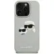 Husa pentru iPhone 16 Pro Max - Karl Lagerfeld 3D Design (KLHCP16XRBCKCHLE) - Beige Rubber Karl&Choupette Husa pentru iPhone 16 Pro Max - Karl Lagerfeld 3D Design (KLHCP16XRBCKCHLE) - Beige Rubber Karl&Choupette