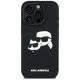 Husa pentru iPhone 16 Pro Max - Karl Lagerfeld 3D Design (KLHCP16XRBCKCHLK) - Rubber Karl&Choupette