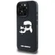 Husa pentru iPhone 16 Pro Max - Karl Lagerfeld 3D Design (KLHCP16XRBCKCHLK) - Rubber Karl&Choupette