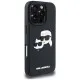 Husa pentru iPhone 16 Pro Max - Karl Lagerfeld 3D Design (KLHCP16XRBCKCHLK) - Rubber Karl&Choupette