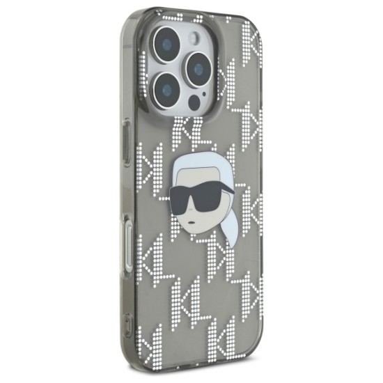 Husa pentru iPhone 16 Pro Max - Karl Lagerfeld IML Luxury (KLHCP16XHKLPKHK) - Karl Head Electroplated