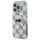 Husa pentru iPhone 16 Pro Max - Karl Lagerfeld IML Luxury (KLHCP16XHKLPKHT) - Transparent Karl Head Electroplated