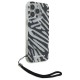 Husa pentru iPhone 16 Pro Max - Karl Lagerfeld IML Luxury (KLHCP16XHZBPKCCK) - Zebra Pattern&Cord