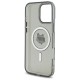 Husa pentru iPhone 16 Pro Max - Karl Lagerfeld IML MagSafe (KLHMP16XHLSCHK) - Metal Choupette`s Head