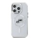 Husa pentru iPhone 16 Pro Max - Karl Lagerfeld IML MagSafe (KLHMP16XHLSKCH) - White Metal Karl&Choupette Head