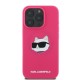 Husa pentru iPhone 16 Pro Max - Karl Lagerfeld Silicone MagSafe (KLHMP16XSCHPPLF) - Fuchsia Karl&Choupette Head