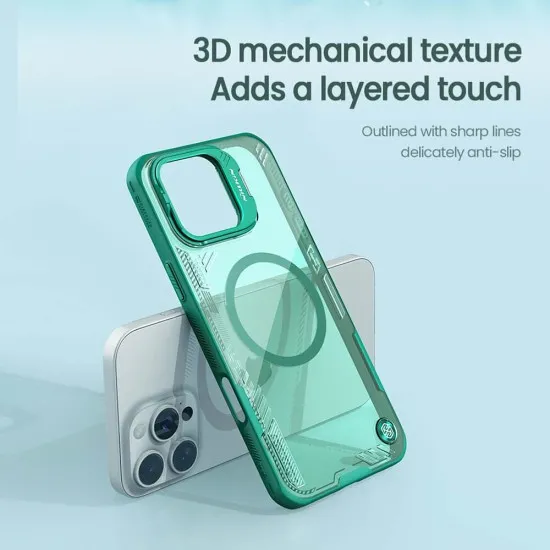 Husa pentru iPhone 16 Pro Max - Nillkin Iceblade Prop Magnetic (with Camera Cutout) - Green Husa pentru iPhone 16 Pro Max - Nillkin Iceblade Prop Magnetic (with Camera Cutout) - Green