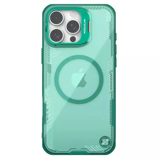 Husa pentru iPhone 16 Pro Max - Nillkin Iceblade Prop Magnetic (with Camera Cutout) - Green Husa pentru iPhone 16 Pro Max - Nillkin Iceblade Prop Magnetic (with Camera Cutout) - Green