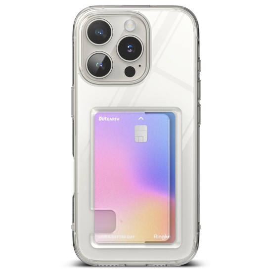 Husa pentru iPhone 16 Pro Max - Ringke Fusion Card - Clear