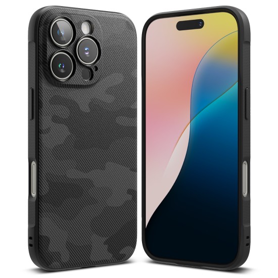 Husa pentru iPhone 16 Pro Max - Ringke Onyx Design - Camo Black Husa pentru iPhone 16 Pro Max - Ringke Onyx Design - Camo Black