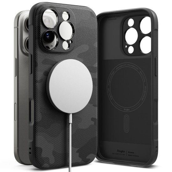 Husa pentru iPhone 16 Pro Max - Ringke Onyx MagSafe - Camo Black Husa pentru iPhone 16 Pro Max - Ringke Onyx MagSafe - Camo Black