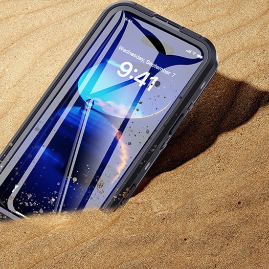 Husa pentru iPhone 16 Pro Max - ShellBox Waterproof IP68 Case - Black Husa pentru iPhone 16 Pro Max - ShellBox Waterproof IP68 Case - Black