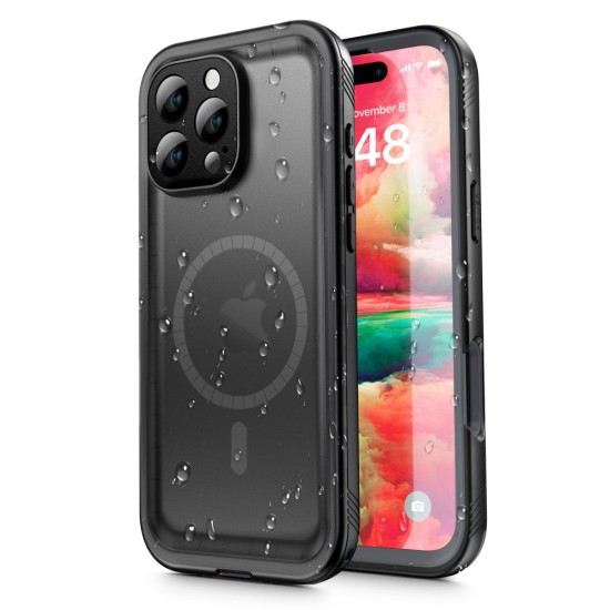 Husa pentru iPhone 16 Pro Max - ShellBox Waterproof IP68 Case - Black Husa pentru iPhone 16 Pro Max - ShellBox Waterproof IP68 Case - Black