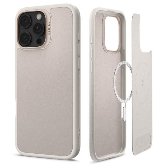 Husa pentru iPhone 16 Pro Max - Spigen Cyrill Kajuk MagSafe - Cream Husa pentru iPhone 16 Pro Max - Spigen Cyrill Kajuk MagSafe - Cream