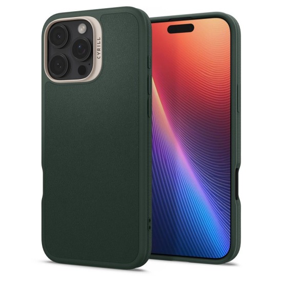Husa pentru iPhone 16 Pro Max - Spigen Cyrill Kajuk MagSafe - Forest Green Husa pentru iPhone 16 Pro Max - Spigen Cyrill Kajuk MagSafe - Forest Green
