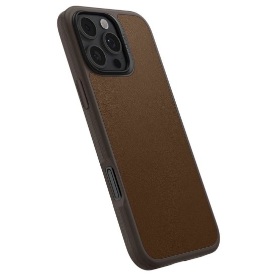 Husa pentru iPhone 16 Pro Max - Spigen Cyrill Kajuk MagSafe - Saddle Brown Husa pentru iPhone 16 Pro Max - Spigen Cyrill Kajuk MagSafe - Saddle Brown