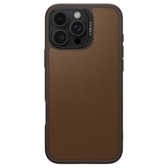 Husa pentru iPhone 16 Pro Max - Spigen Cyrill Kajuk MagSafe - Saddle Brown Husa pentru iPhone 16 Pro Max - Spigen Cyrill Kajuk MagSafe - Saddle Brown