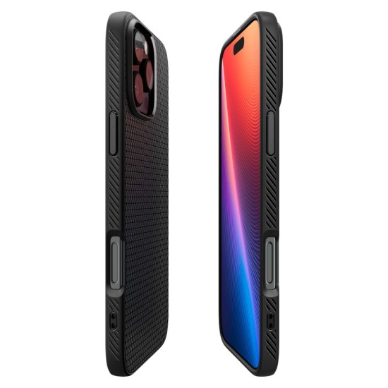 Husa pentru iPhone 16 Pro Max - Spigen Liquid Air - Matte Black