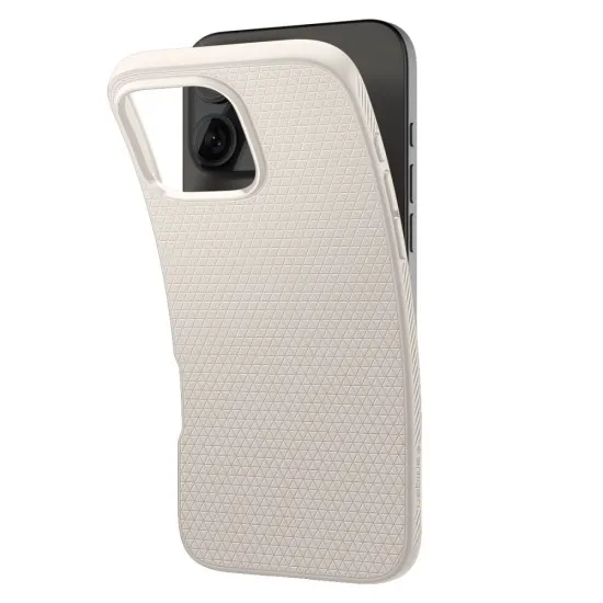 Husa pentru iPhone 16 Pro Max - Spigen Liquid Air - Natural Titanium Husa pentru iPhone 16 Pro Max - Spigen Liquid Air - Natural Titanium