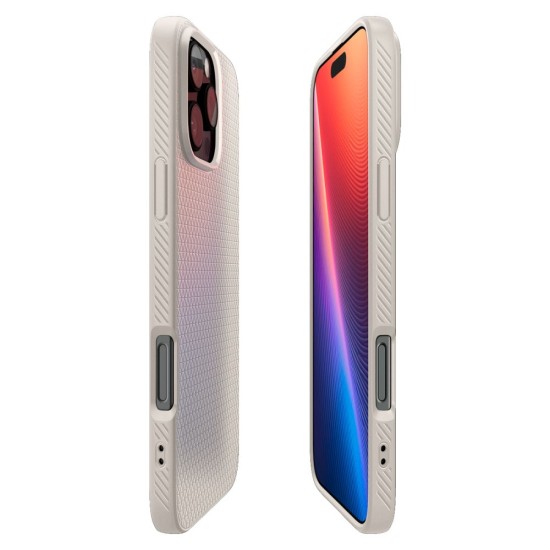 Husa pentru iPhone 16 Pro Max - Spigen Liquid Air - Natural Titanium