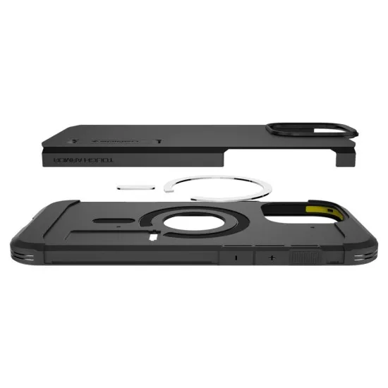Husa pentru iPhone 16 Pro Max - Spigen Tough Armor MagSafe - Black Husa pentru iPhone 16 Pro Max - Spigen Tough Armor MagSafe - Black
