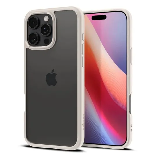 Husa pentru iPhone 16 Pro Max - Spigen Ultra Hybrid - Natural Titanium Husa pentru iPhone 16 Pro Max - Spigen Ultra Hybrid - Natural Titanium