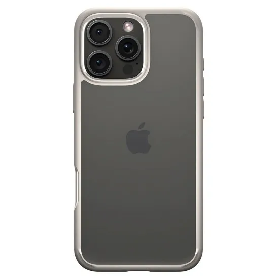 Husa pentru iPhone 16 Pro Max - Spigen Ultra Hybrid - Natural Titanium Husa pentru iPhone 16 Pro Max - Spigen Ultra Hybrid - Natural Titanium
