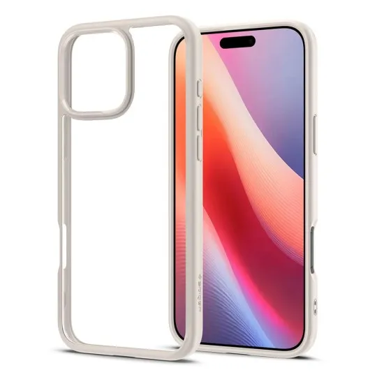 Husa pentru iPhone 16 Pro Max - Spigen Ultra Hybrid - Natural Titanium Husa pentru iPhone 16 Pro Max - Spigen Ultra Hybrid - Natural Titanium