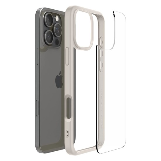 Husa pentru iPhone 16 Pro Max - Spigen Ultra Hybrid - Natural Titanium