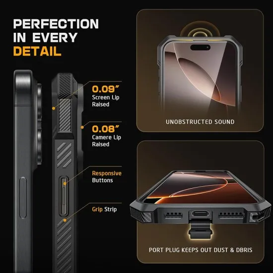 Husa pentru iPhone 16 Pro Max - Supcase Unicorn Beetle Defender - Ruddy Husa pentru iPhone 16 Pro Max - Supcase Unicorn Beetle Defender - Ruddy