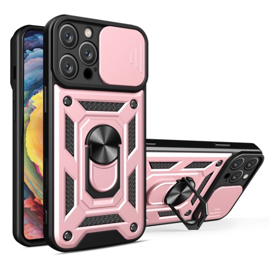 Husa pentru iPhone 16 Pro Max - Techsuit CamShield Series - Rose Gold