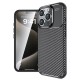 Husa pentru iPhone 16 Pro Max - Techsuit CarbonFiber - Black