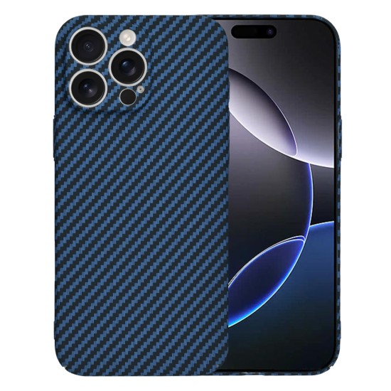 Husa pentru iPhone 16 Pro Max - Techsuit Carbonite FiberShell - Cyan Husa pentru iPhone 16 Pro Max - Techsuit Carbonite FiberShell - Cyan