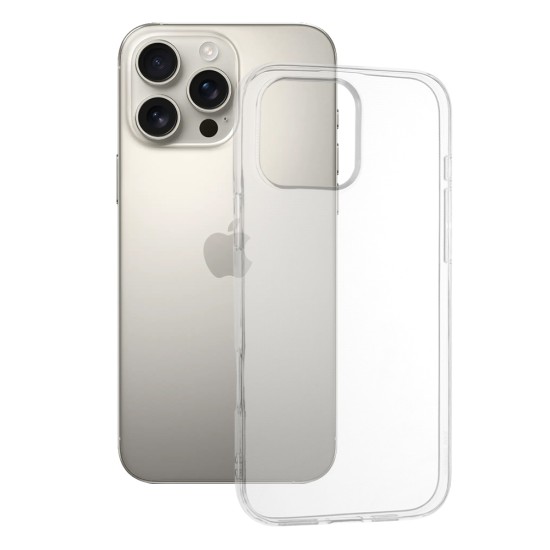Husa pentru iPhone 16 Pro Max - Techsuit Clear Silicone [Big Lens Hole] - Transparent