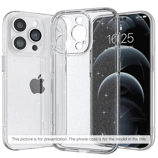 Husa pentru iPhone 16 Pro Max - Techsuit SparkleSkin MagSafe Series - Clear