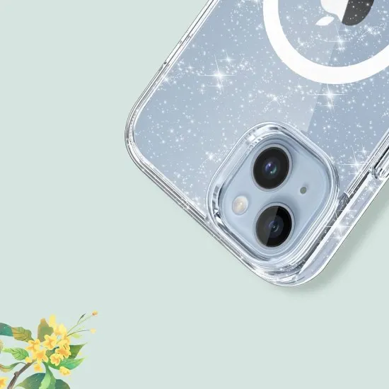 Husa pentru iPhone 16 Pro Max - Techsuit SparkleSkin Series - Clear Husa pentru iPhone 16 Pro Max - Techsuit SparkleSkin Series - Clear