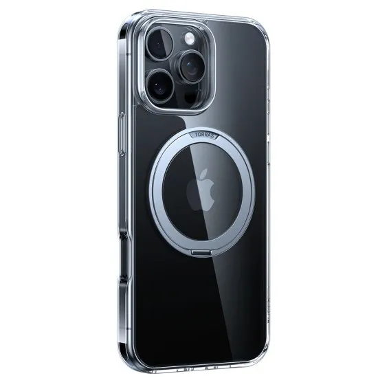 Husa pentru iPhone 16 Pro Max - Torras Ostand Pro Series - Clear Husa pentru iPhone 16 Pro Max - Torras Ostand Pro Series - Clear