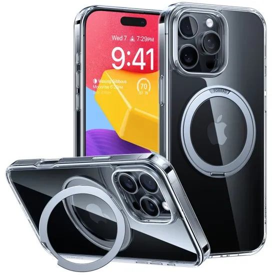 Husa pentru iPhone 16 Pro Max - Torras Ostand Pro Series - Clear Husa pentru iPhone 16 Pro Max - Torras Ostand Pro Series - Clear