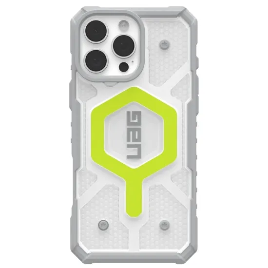 Husa pentru iPhone 16 Pro Max - UAG Pathfinder Clear MagSafe - Active Neon Lanyard Husa pentru iPhone 16 Pro Max - UAG Pathfinder Clear MagSafe - Active Neon Lanyard