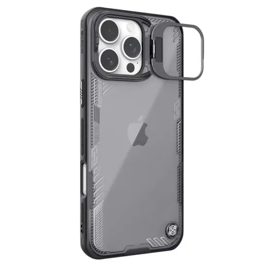 Husa pentru iPhone 16 Pro - Nillkin Iceblade Prop (with Camera Cutout) - Black Husa pentru iPhone 16 Pro - Nillkin Iceblade Prop (with Camera Cutout) - Black
