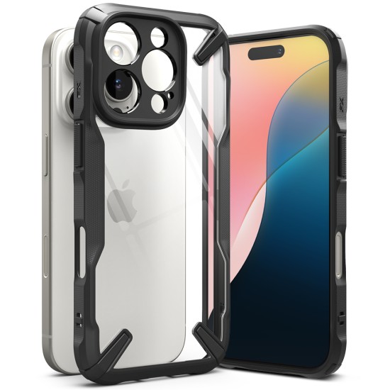 Husa pentru iPhone 16 Pro - Ringke Fusion X - Black Husa pentru iPhone 16 Pro - Ringke Fusion X - Black