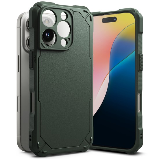 Husa pentru iPhone 16 Pro - Ringke Rugged Gear - Dark Green