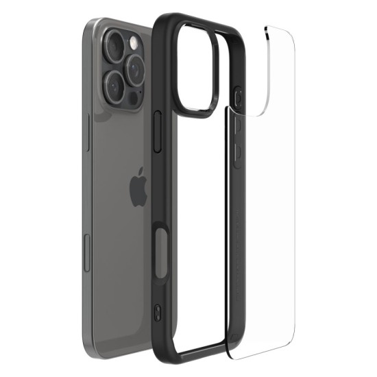 Husa pentru iPhone 16 Pro - Spigen Ultra Hybrid - Matte Black