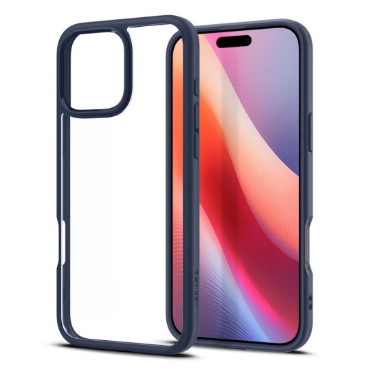 Husa pentru iPhone 16 Pro - Spigen Ultra Hybrid - Navy Blue