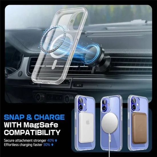 Husa pentru iPhone 16 Pro - Supcase Unicorn Beetle MagStand - Clear Husa pentru iPhone 16 Pro - Supcase Unicorn Beetle MagStand - Clear